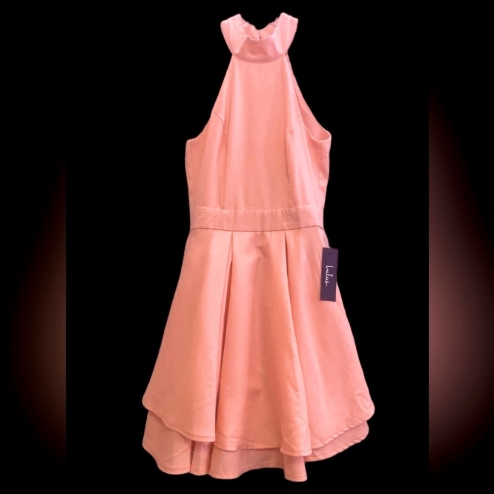 Lulu’s Open Back Dress Sz Small Peach Color NWT